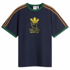 Adidas X Brain Dead T-Shirt in Collegiate Navy