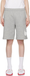 Nike Gray Sportswear Club Shorts