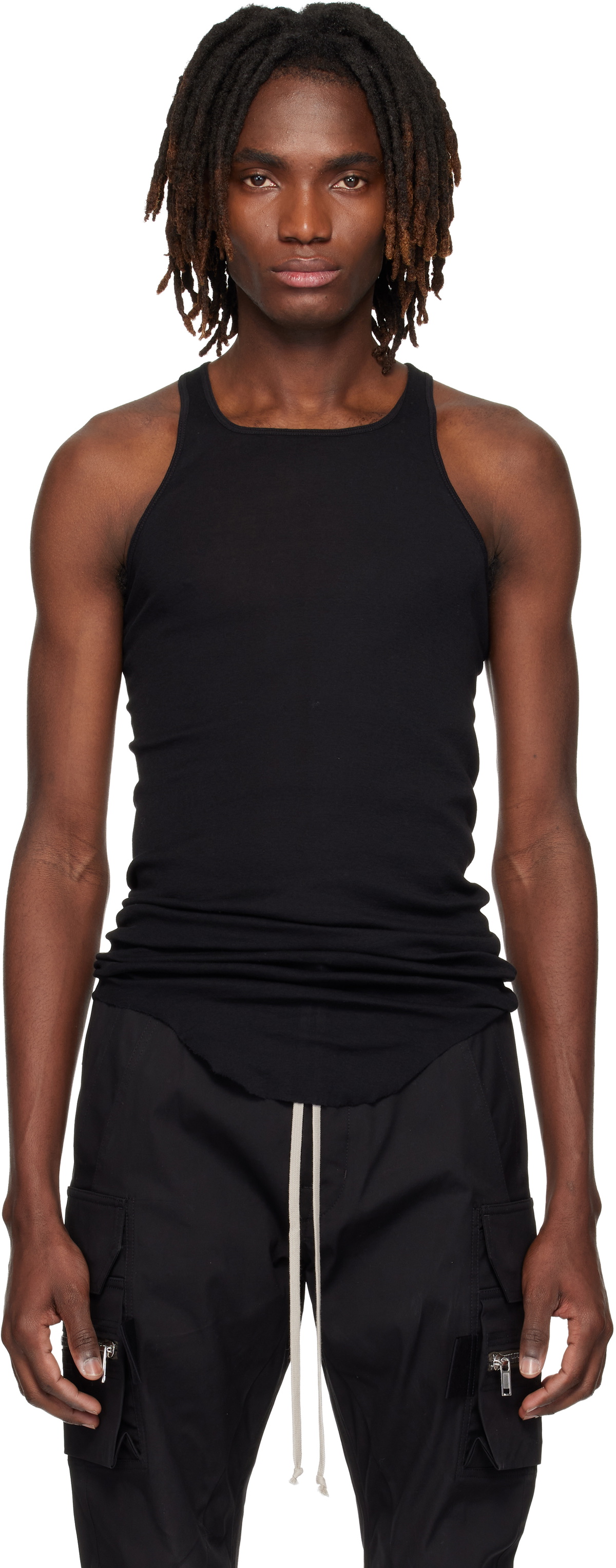 Rick Owens Basic rib tank BLACK サイズM RICK OWENS - TOPS - Rick Owens