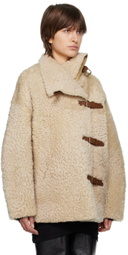 Isabel Marant Beige Bealila Shearling Coat