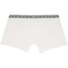 Versace Two-Pack White & Black Jersey Boxer Briefs