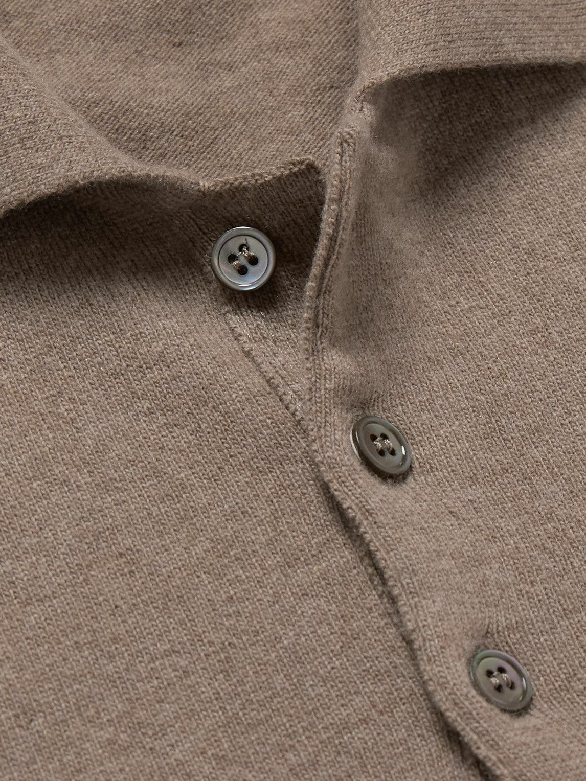 Kingsman - Wade Merino Wool and Cashmere-Blend Polo Shirt - Neutrals
