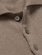 Kingsman - Wade Merino Wool and Cashmere-Blend Polo Shirt - Neutrals