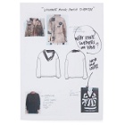 Virgil Abloh c/o SSENSE White CUTTING ROOM FLOOR Punk Patch Sweater Print