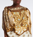 La DoubleJ Full-On printed silk twill top