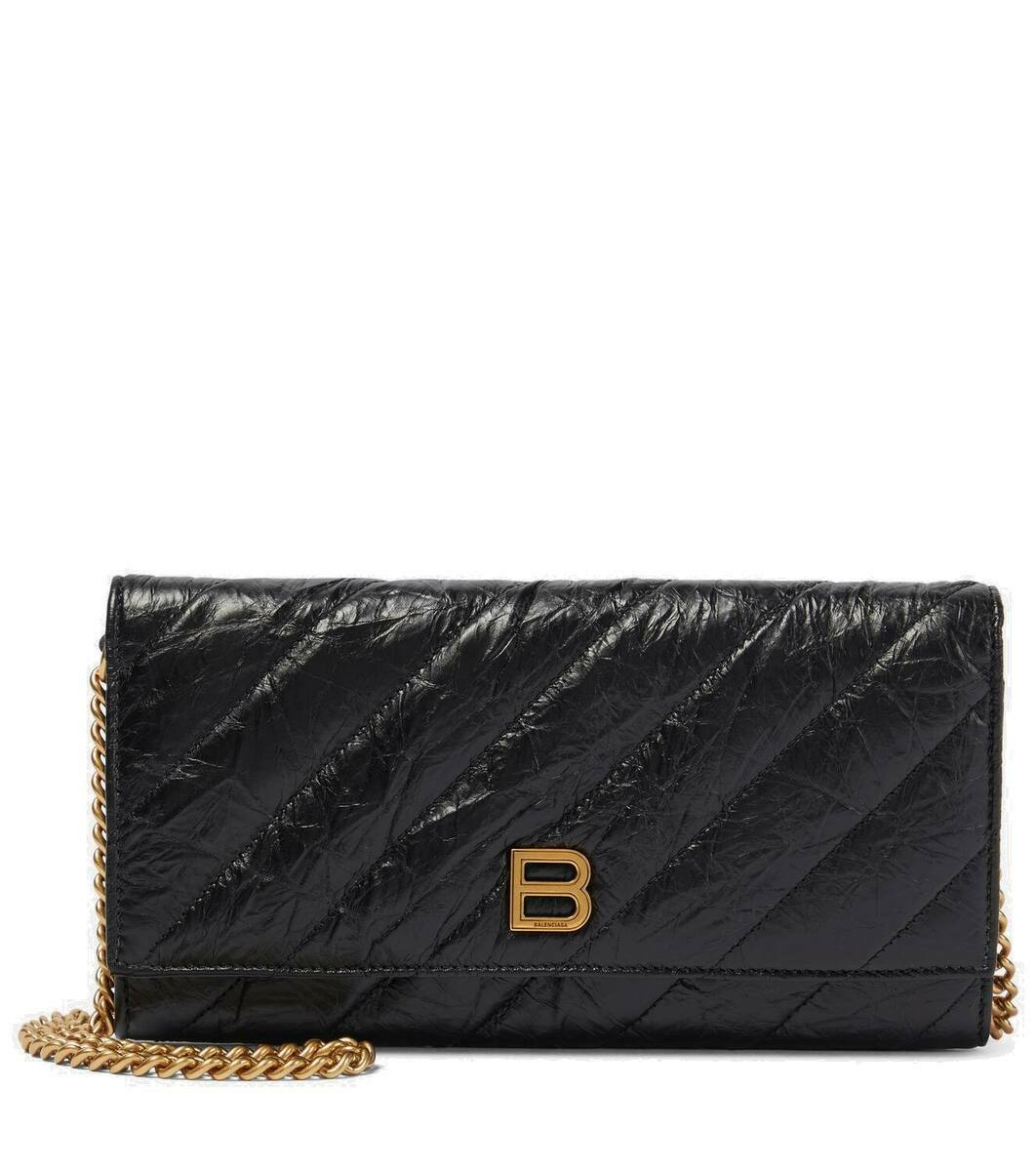 Photo: Balenciaga Crush quilted leather wallet on chain