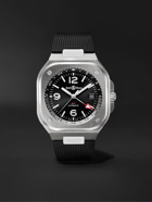 Bell & Ross - GMT Automatic 41mm Stainless Steel and Rubber Watch, Ref. No. BR05G-BL-ST/SRB