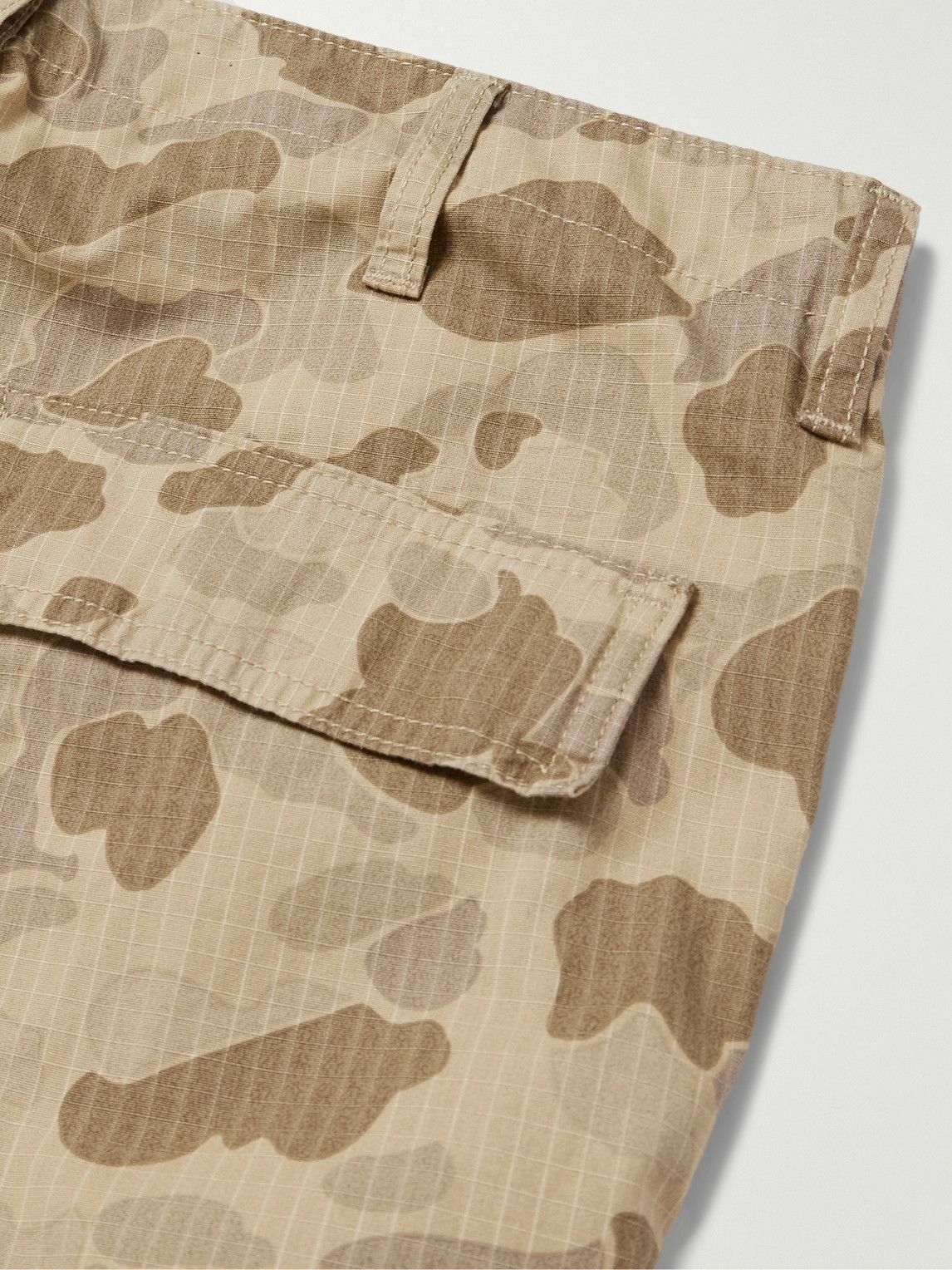 Carhartt WIP - Aviation Straight-Leg Camouflage-Print Cotton-Twill Cargo Trousers - Brown