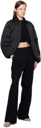 Loulou Studio Black Dion Bomber Jacket