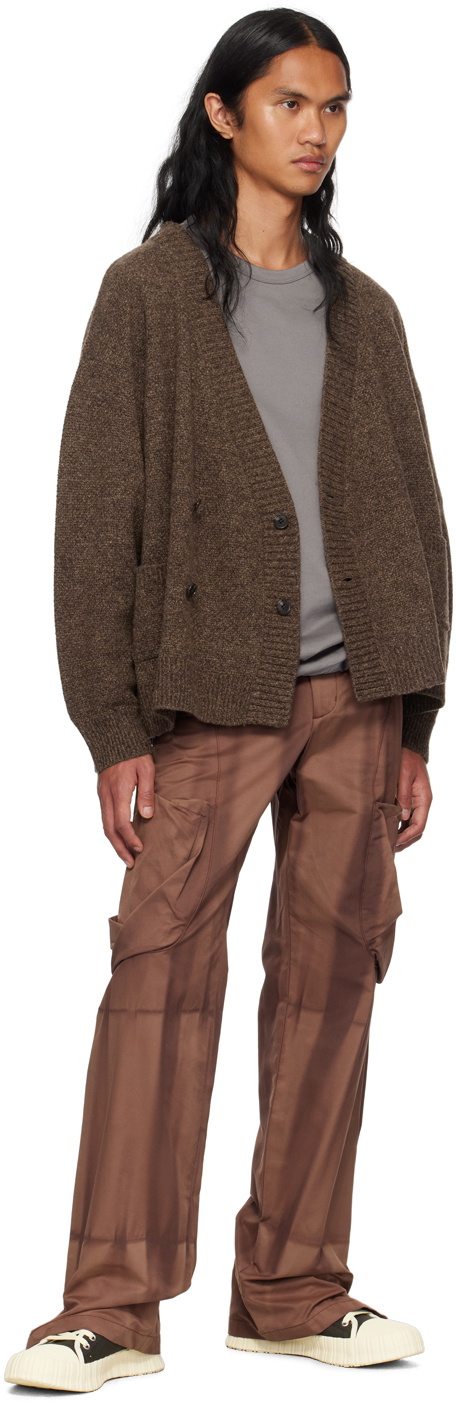 meanswhile Brown Double-Breasted Cardigan