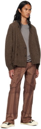 meanswhile Brown Double-Breasted Cardigan