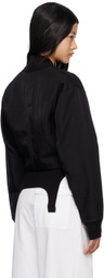 Dion Lee Black Convertible Rib Reversible Bomber Jacket