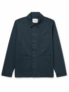 NN07 - Olav 1804 Organic Cotton and TENCEL™ Lyocell-Blend Overshirt - Blue