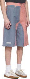 PDF Blue & Pink Low Ride Shorts