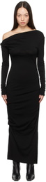 Paris Georgia SSENSE Exclusive Black Manahou Midi Dress