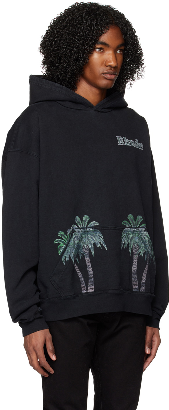 Rhude Black 'Port de Gustavia' Hoodie Rhude