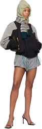 Meryll Rogge Multicolor Textured Nylon Track Jacket