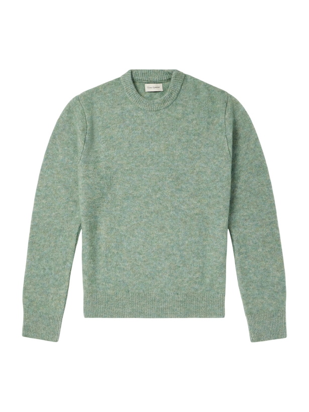 Photo: Oliver Spencer - Blenheim Wool-Blend Sweater - Green