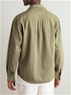 FRAME - Cotton-Terry Overshirt - Green