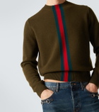 Gucci Web Stripe wool sweater