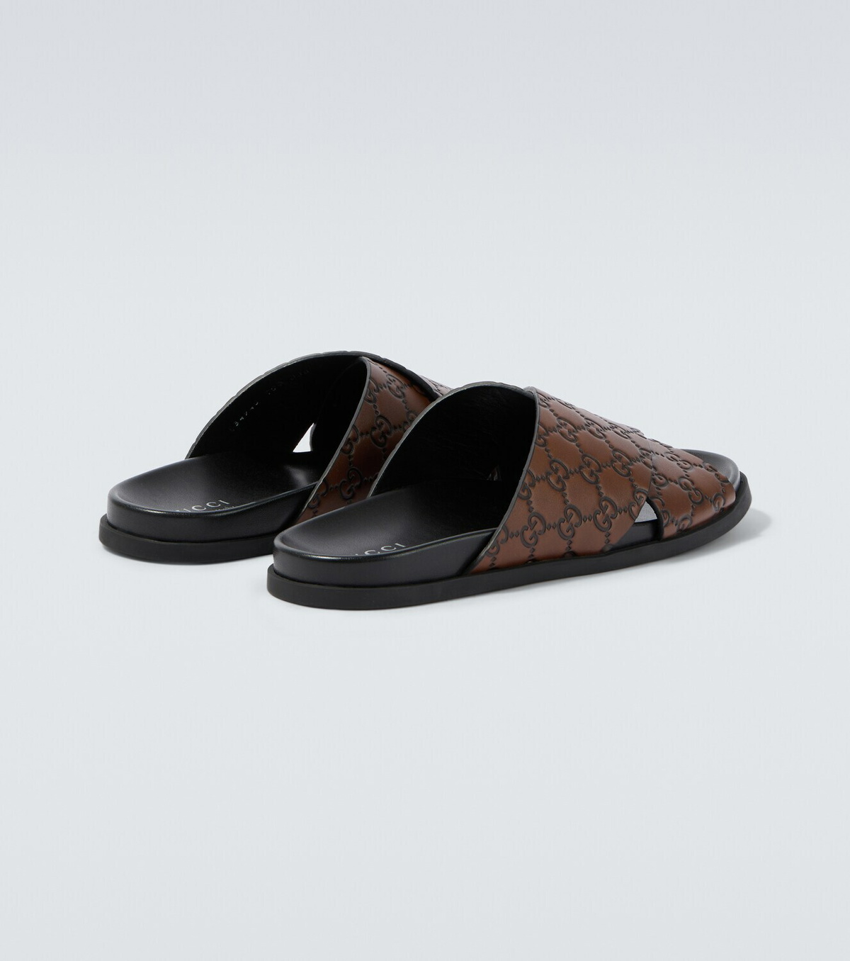 Gucci GG leather slides