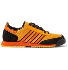 adidas Consortium - SPEZIAL SL80 A Suede and Leather-Trimmed Mesh Sneakers - Saffron