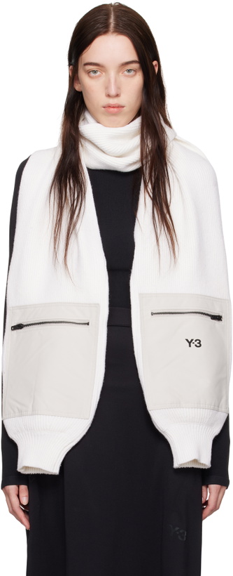 Photo: Y-3 Off-white Sleeve Shawl