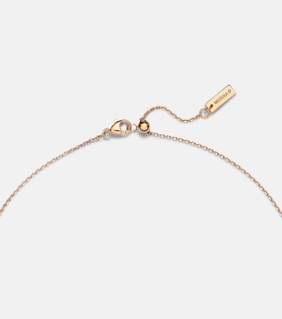 Messika Move Uno Large 18kt rose gold necklace with diamonds