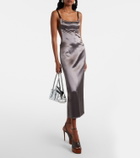 The Attico Ornella leather platform slingback pumps