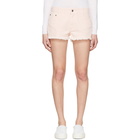 Stella McCartney Pink Denim Cut Off Shorts