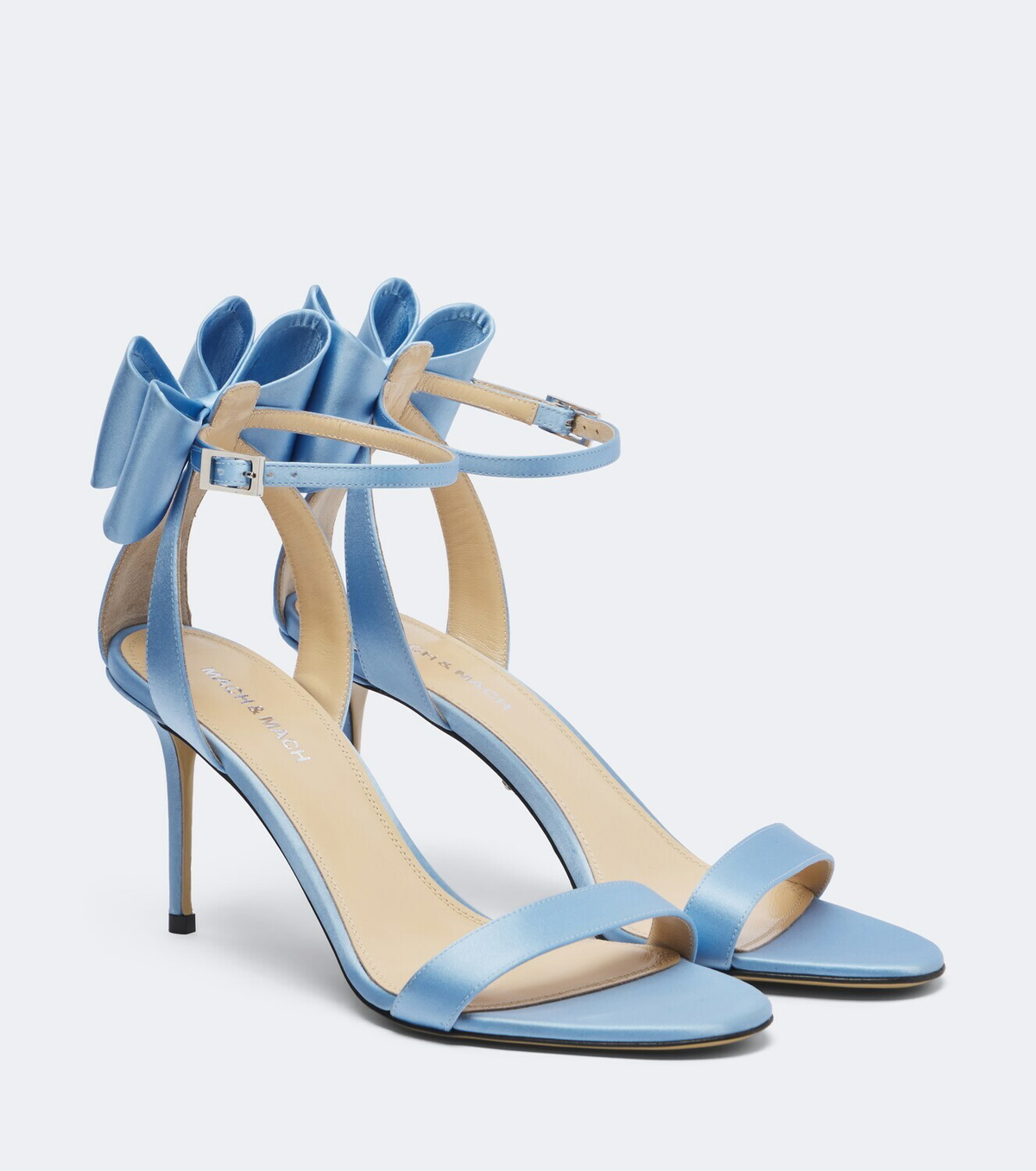 Mach & Mach Le Cadeau bow-detail satin sandals