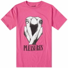 Pleasures Men's Bended T-Shirt in Hot Pink