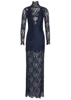 Rabanne Lace Maxi Dress Navy