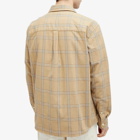 Foret Men's Fable Check Overshirt in Khaki Check