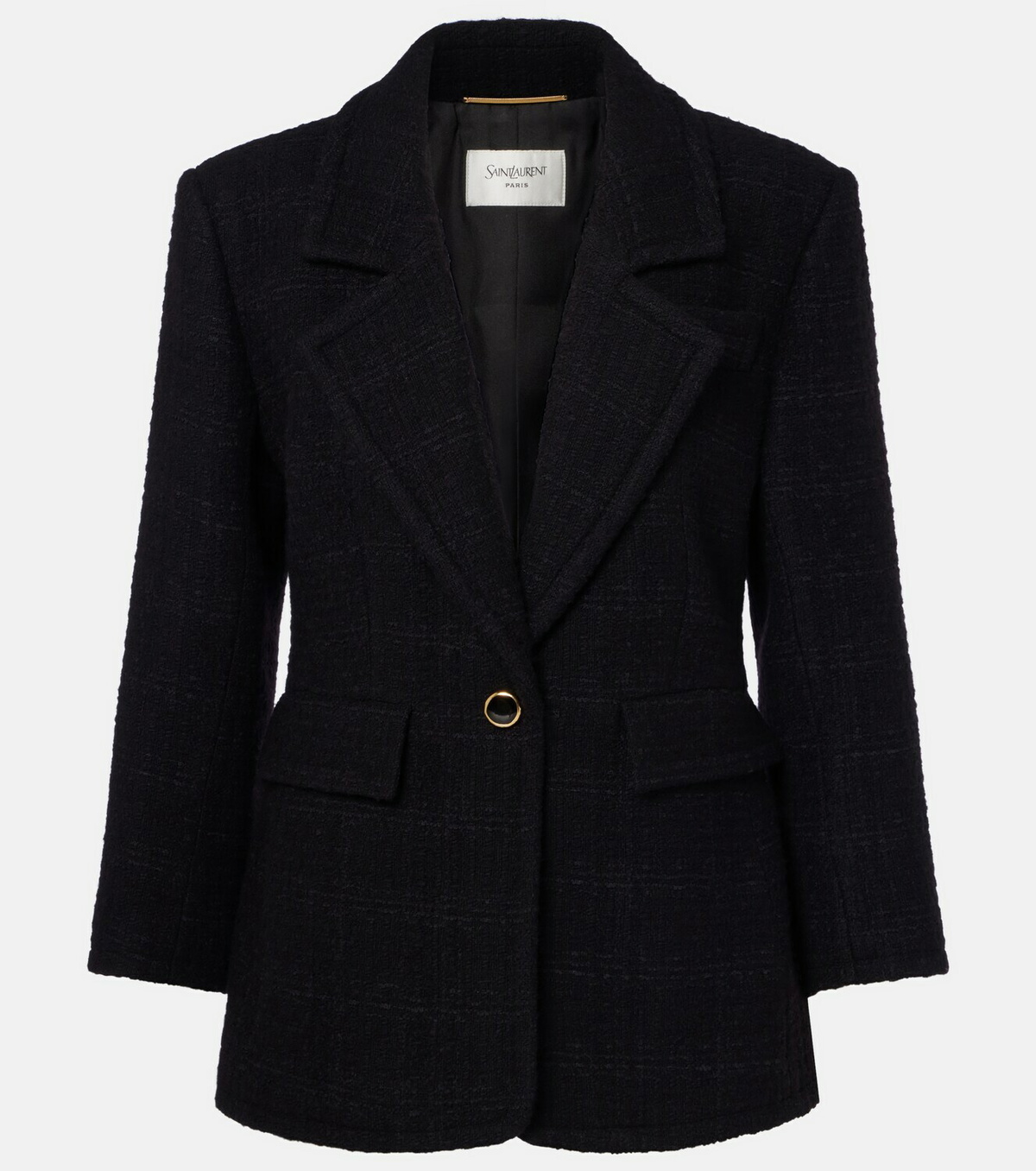 Saint Laurent Wool-blend tweed jacket