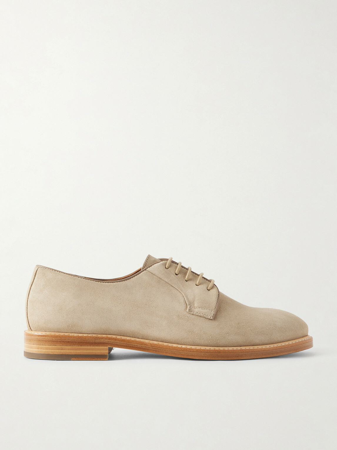 Mr P. - Suede Derby Shoes - Neutrals