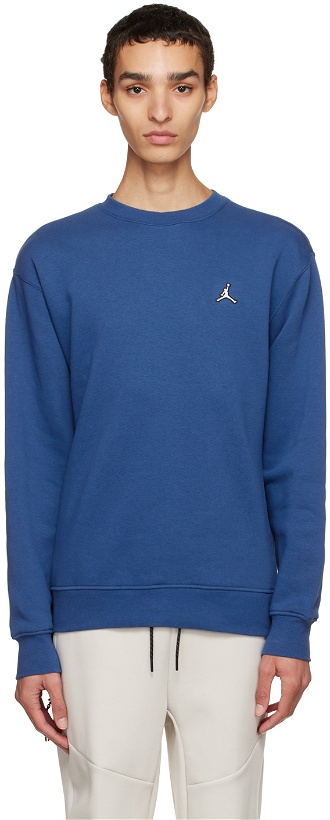 Photo: Nike Jordan Blue Embroidered Sweatshirt