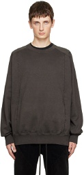 The Viridi-anne Gray Paneled Sweatshirt