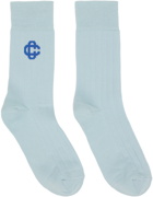 Casablanca Blue Logo Socks