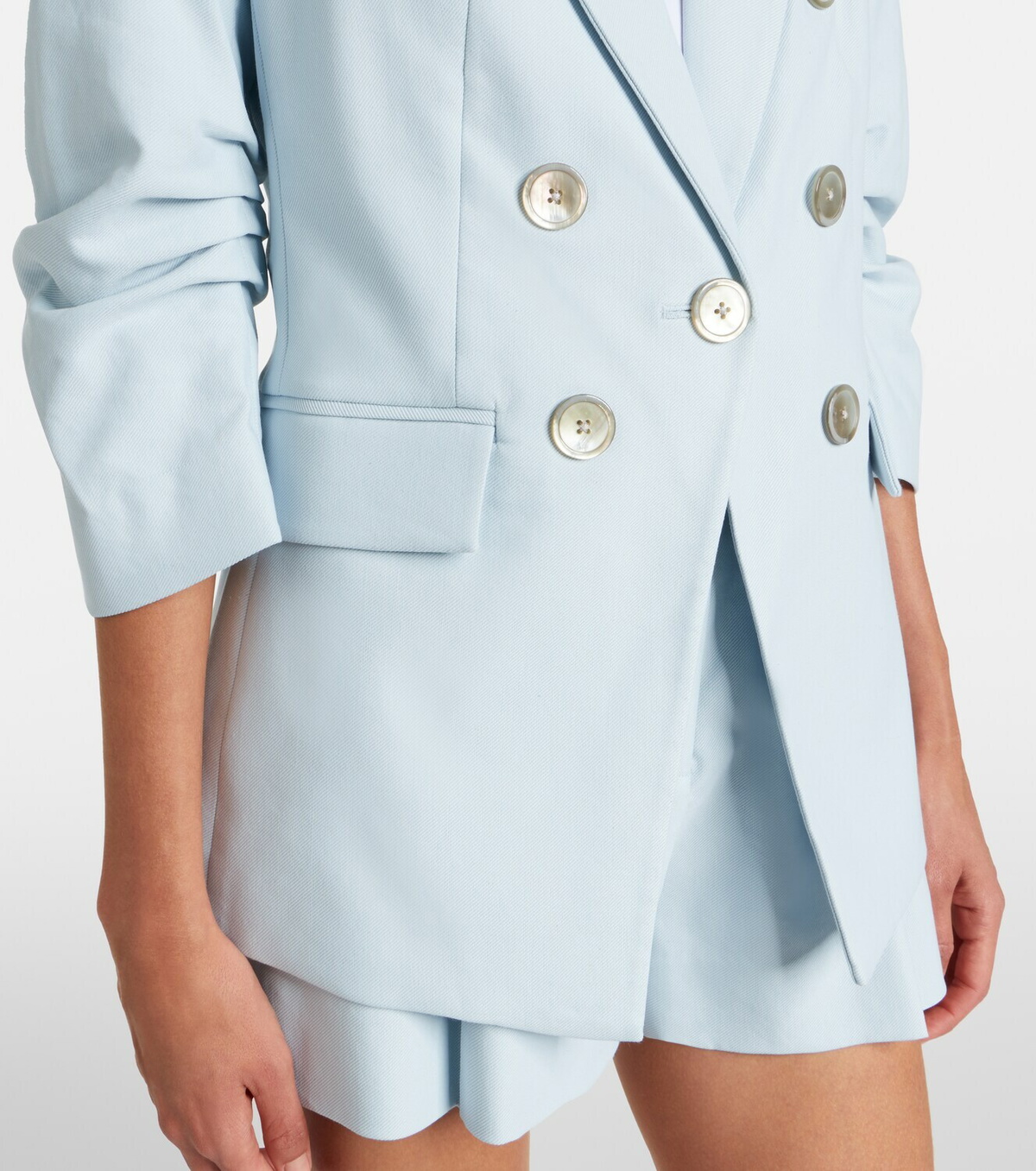 Veronica Beard Tomi Dickey twill single-breasted blazer