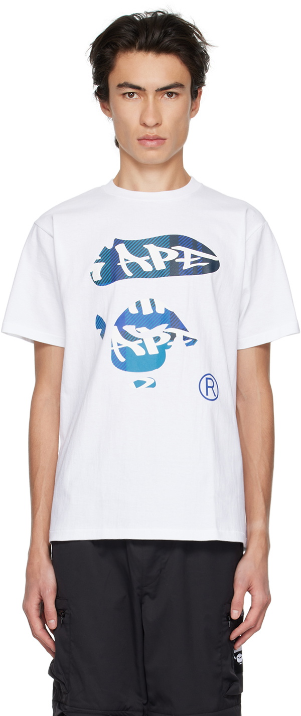 BAPE White Graffiti T-Shirt A Bathing Ape