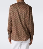 Etro Printed cotton poplin shirt