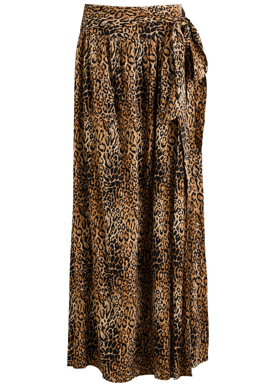 Melissa Odabash Elsa Leopard-print Maxi Skirt