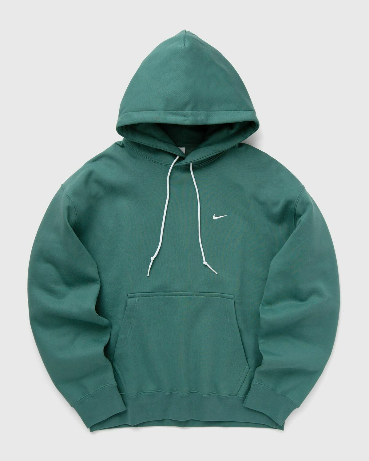 nike mini swoosh oversized green hoodie