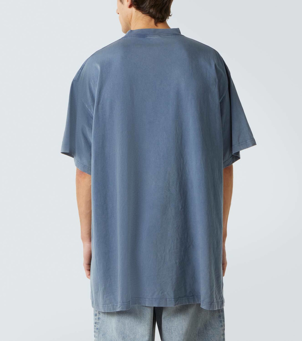 BALENCIAGA パリ フェイデッド加工 コットン Tシャツ 人気 ロゴ Balenciaga Paris faded cotton T-shirt Balenciaga