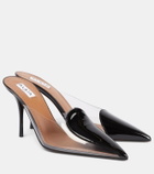 Alaïa 90 PVC and leather mules