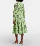 Emilia Wickstead Marione floral belted cotton shirt dress