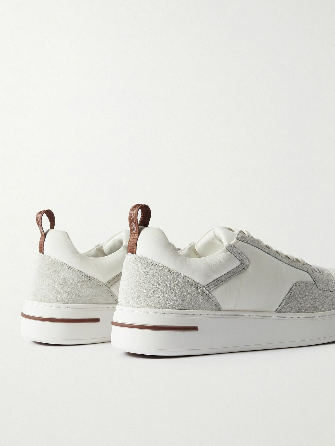 Loro Piana - Newport Walk Suede and Shell Sneakers - White Loro Piana