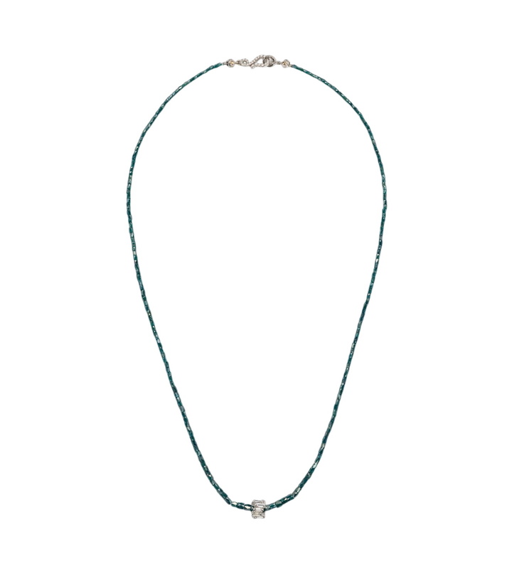 Photo: Suzanne Kalan Infinite 18kt gold beaded necklace with diamonds