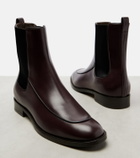 Max Mara Mirto leather Chelsea boots